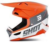 Shot Race Gear Casco de Cross Shot Furious League Naranja Brillante