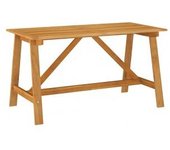 vidaXL Mesa De Comedor De Jardín Madera Maciza De Acacia 140x73x73.5cm