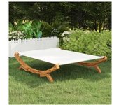 vidaXL Tumbona Con Dosel Madera Curvada Gris Antracita 165x188.5x46 Cm