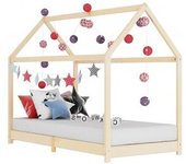 vidaXL Estructura De Cama Infantil De Madera Maciza De Pino 80x160 Cm