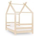 vidaXL Estructura De Cama Infantil De Madera Maciza De Pino 70x140 Cm