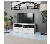 vidaXL Mueble Para Televisión Madera Contrachapada Blanco 95x35x36 Cm