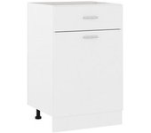 vidaXL Armario Inferior Cajón Cocina Madera Contrachapada 50x46x81.5cm