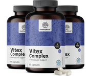 HealthyWorld® 3x Complejo de sauzgatillo 125 mg, en total 270 cápsulas