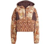 Chaqueta de fitness adidas x farm premium track top mujer naranja
