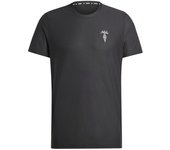 Camiseta de running adidas running ice cream graphic hombre negro
