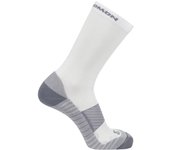 Calcetines de running salomon aero ankle-white-quarry-quiet shade
