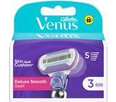 Venus Deluxe Smooth Swirl Cuchillas de Recambio Para Maquinilla de Depilación, 3 Uds