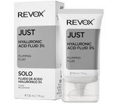REVOX B77 - Just Hyaluronic Acid Fluid 3%, 30 ml, Fluido Rellenador de Ácido Hialurónico, Mantiene la Piel Hidratada, Rellena y Previene las Arrugas, Mejora la Textura, Piel Suave y Tersa