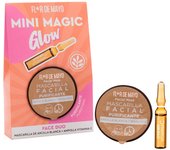 Flor de Mayo, Mini Magic Glow Face Duo, Set de tratamiento facial con mascarilla y ampolla monodosis con una excepcional fragancia frutal