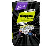 DODOT Ninjamas Pañal Branguita para Pijama con Naves Espaciales, 60 Pañales de Pijama, 4-7 Años, 17kg-30kg, Protección contra fugas toda la noche