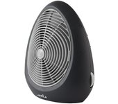 Termoventilador elect.perugia 2000w negro/gris termost.reg. 2potencias 3funciones sist.seguridad 30,5x27x16cm