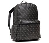 Guess Vezzola Synthetic Leather Textile Backpack Black HMVZLAP2205, Mochila para Hombre, Diseño Moderno y Funcional, 22/28 x 43 x 15 cm