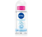 Nivea Roll On Alu Free Fresh Natural 0% Desodorante sin Aluminio, 50g, Pack de 1