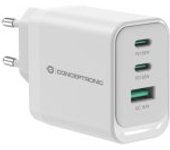 Conceptronic ALTHEA21W65 cargador de dispositivo móvil Universal Blanco Corriente alterna Carga rápida Interior
