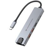 Conceptronic DONN29G base para portátil y replicador de puertos Alámbrico USB 3.2 Gen 2 (3.1 Gen 2) Type-C Gris