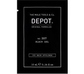 Depot, 300 hair stylings no. 307 black, botanical complex, hair styling gel, temporary coverage & volume, medium hold, 10 ml