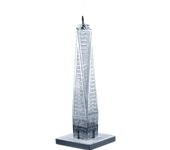 Metal Earth Puzzle 3D One World Trade Center. Rompecabezas de Metal de Arquitectura. Maquetas para Construir para Adultos Nivel Principiante de 3.6 x 3.6 x 10 Cms
