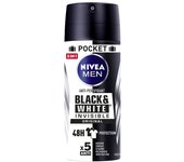 Nivea Men Black & White Invisible Original Pocket Spray 100Ml 90 g