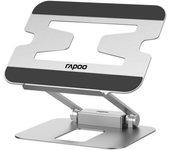 Soporte de mesa rapoo ucs-5001 para portatil con docking usb-c 1xhdmi 1 rj45 gb 2xusb 3.0 2 usb-c color plata