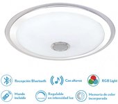 Plafon magallanes 72w 3 color+rgb 10x53x53 cm bluethooth 5760lm.reg.intens.y c.remoto c/memoria