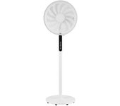Ventilador de pie torbellino blanco 3velocidades 60w 13aspas regx41x41 display oscilante,remoto,temporizador