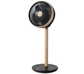 Ventilador de pie colibri negro/madera 25w 12vel 70x28,5x28,5cm 3asp motor dc c/remoto y temporizador