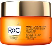 RoC - Multi Correxion Revive + Glow Gel Crema - Antiarrugas y Envejecimiento - Hidratante Reafirmante - 50 ml