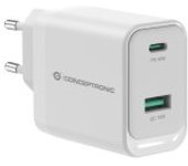 Conceptronic ALTHEA20W45 cargador de dispositivo móvil Universal Blanco Corriente alterna Carga rápida Interior