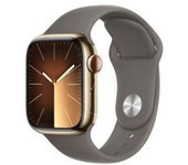 Apple Watch Series 9 GPS+Celular 41mm Dorado con correa marrón M/L (MRJ63QL/A)