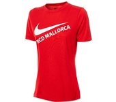 Nike - Camiseta RCD Mallorca Fanswear Logo Mujer, Mujer, University red-White, L