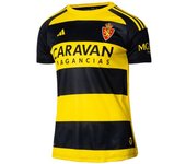 Adidas - Camiseta Real Zaragoza Segunda Equipación 2023-2024 Mujer, Mujer, Black-Yellow, XS