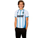 Puma - Camiseta oficial UD Sassuolo Segunda Equipación 2024-2025 Niño, Unisex, White-Ignite Blue, 128 cm