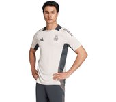 Adidas - Camiseta Real Madrid Training 2024-2025, Unisex, Putty Mauve-Dark Grey-Charcoal, M