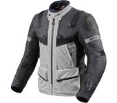 Revit Defender 3 GTX Chaqueta textil para motocicleta - Negro Gris Plata (S)