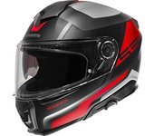 Schuberth S3 Daytona Casco - Negro Gris Rojo (XL)