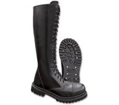 Brandit 20 Eyelet Botas - Negro (38)
