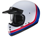 HJC V60 Scoby Casco - Blanco Rojo Azul (XS 54 55)