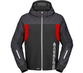 Spidi H2Out II sudadera con capucha impermeable para motocicleta - Negro Rojo (S)