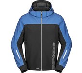 Spidi H2Out II sudadera con capucha impermeable para motocicleta - Negro Azul (S)