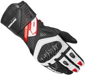 Spidi Carbo Fit Guantes de moto - Negro Blanco Rojo (M)