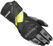 Spidi Carbo Fit Guantes de moto - Negro Gris Amarillo (S)