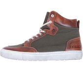 Helstons Kobe Zapatos de motocicleta - Verde Marrón (40)