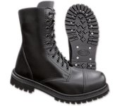Brandit 10 Eyelet Botas - Negro (41)