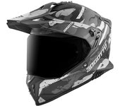 Bogotto FG-601 Sniper Casco de enduro de fibra de vidrio - Negro Gris