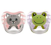 Dr Brown's - Pack 2 Chupetes Animales 0-6 meses Rosa