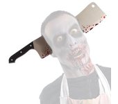 Diadema con Cuchillo Carnicero Zombie