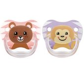 Dr Brown's - Pack 2 Chupetes Animales 6-12 meses Rosa