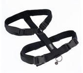 Arnés Nomad Tales Blush ébano para perros - S: 37 - 53 cm contorno de pecho, 20 mm de ancho