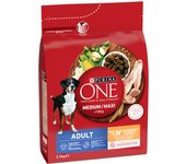 PURINA ONE Medium/Maxi Adult Pollo pienso para perros - 2,5 kg